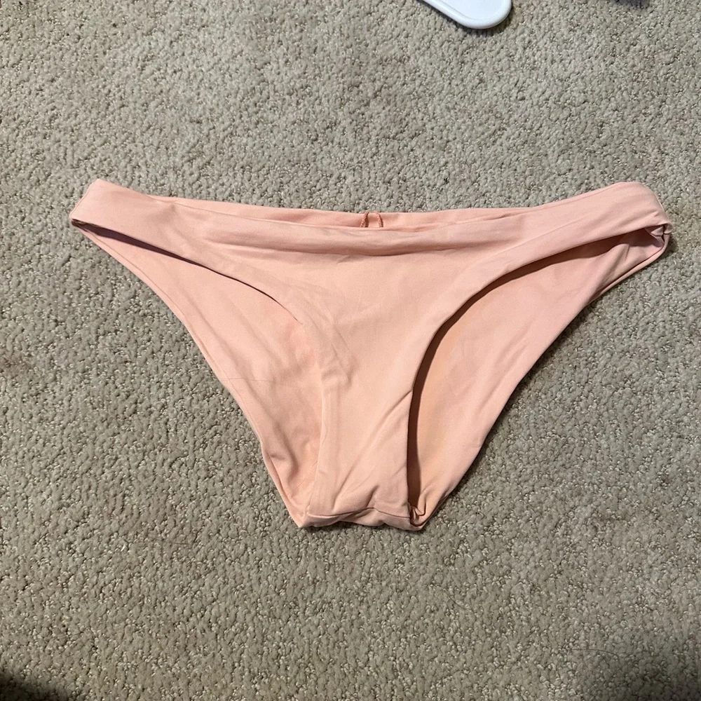 NWOT L*Space hipster bikini bottoms peach small - Picture 2 of 4
